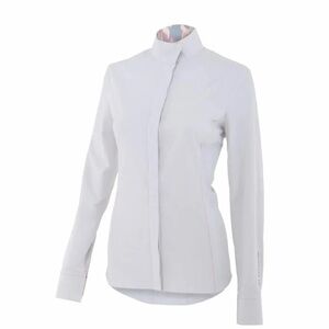 Ew Noble Outfitters equestrian Shirt Womens XS Show White NWOT
